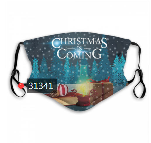 2020 Merry Christmas Dust mask with filter 82->mlb dust mask->Sports Accessory